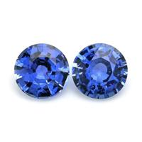 0.98&nbsp;Ct.Tw.Total Carat Weight Blue Sapphire Pair from Ceylon (Sri Lanka) Video