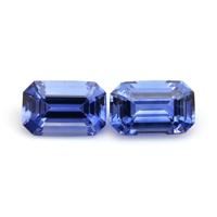 1.33&nbsp;Ct.Tw.Total Carat Weight Blue Sapphire Pair from Ceylon (Sri Lanka) Video