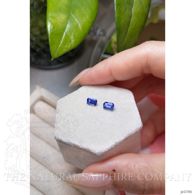 1.33 Ct.Tw. Blue Sapphire Pair from Ceylon (Sri Lanka)
