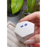 1.33&nbsp;Ct.Tw.Total Carat Weight Blue Sapphire Pair from Ceylon (Sri Lanka) Life Style