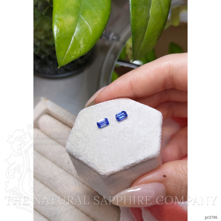 1.33 Ct.Tw. Blue Sapphire Pair from Ceylon (Sri Lanka)