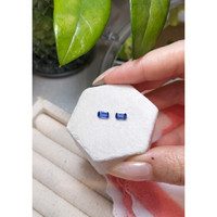 1.32&nbsp;Ct.Tw.Total Carat Weight Blue Sapphire Pair from Ceylon (Sri Lanka) Life Style