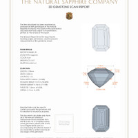 1.32&nbsp;Ct.Tw.Total Carat Weight Blue Sapphire Pair from Ceylon (Sri Lanka) 3 D Scan Report