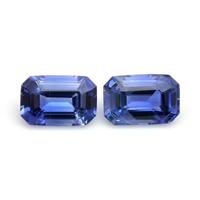 1.21&nbsp;Ct.Tw.Total Carat Weight Blue Sapphire Pair from Ceylon (Sri Lanka) Video