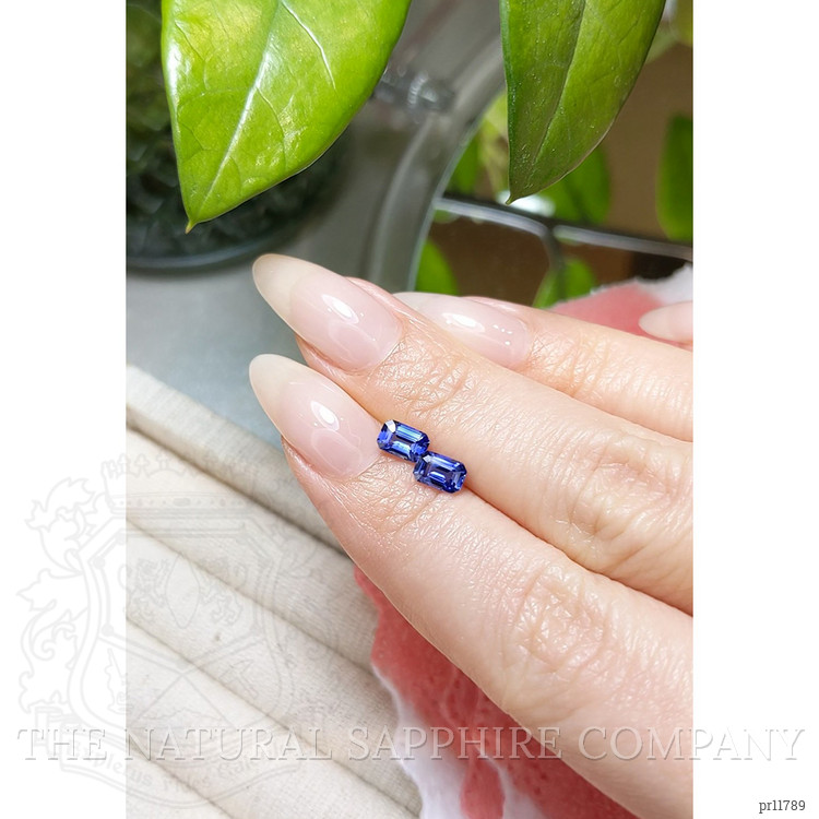 1.21 Ct.Tw. Blue Sapphire Pair from Ceylon (Sri Lanka)