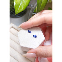 1.21&nbsp;Ct.Tw.Total Carat Weight Blue Sapphire Pair from Ceylon (Sri Lanka) Life Style