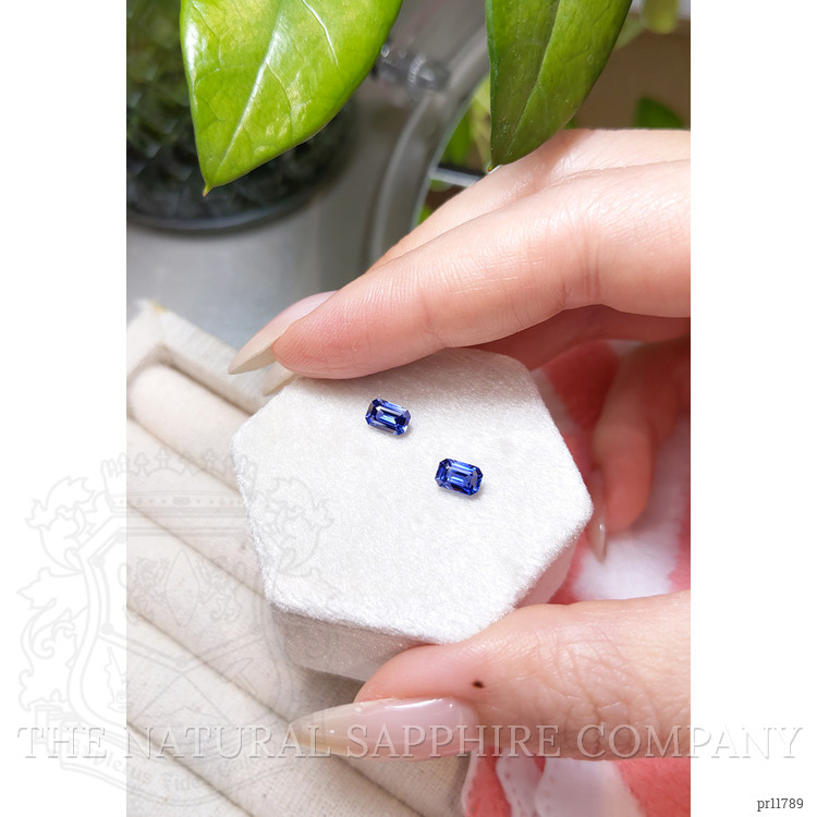 1.21 Ct.Tw. Blue Sapphire Pair from Ceylon (Sri Lanka)