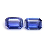 1.16&nbsp;Ct.Tw.Total Carat Weight Blue Sapphire Pair from Ceylon (Sri Lanka) Video
