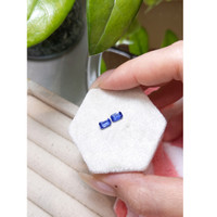 1.16&nbsp;Ct.Tw.Total Carat Weight Blue Sapphire Pair from Ceylon (Sri Lanka) Life Style