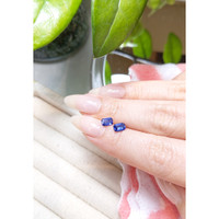 1.16&nbsp;Ct.Tw.Total Carat Weight Blue Sapphire Pair from Ceylon (Sri Lanka) Life Style