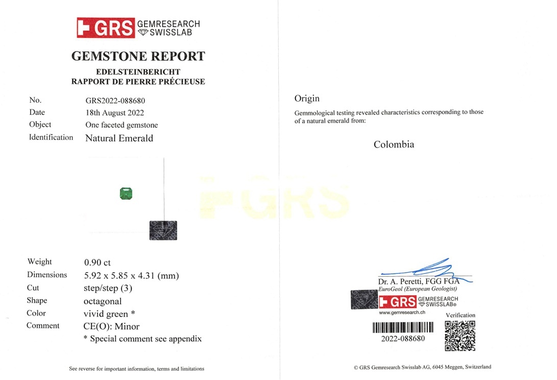 1.86 Ct.Tw. Emerald Pair from Colombia