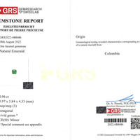 1.86 Ct.Tw.Total Carat Weight Emerald Pair from Colombia Scan Report