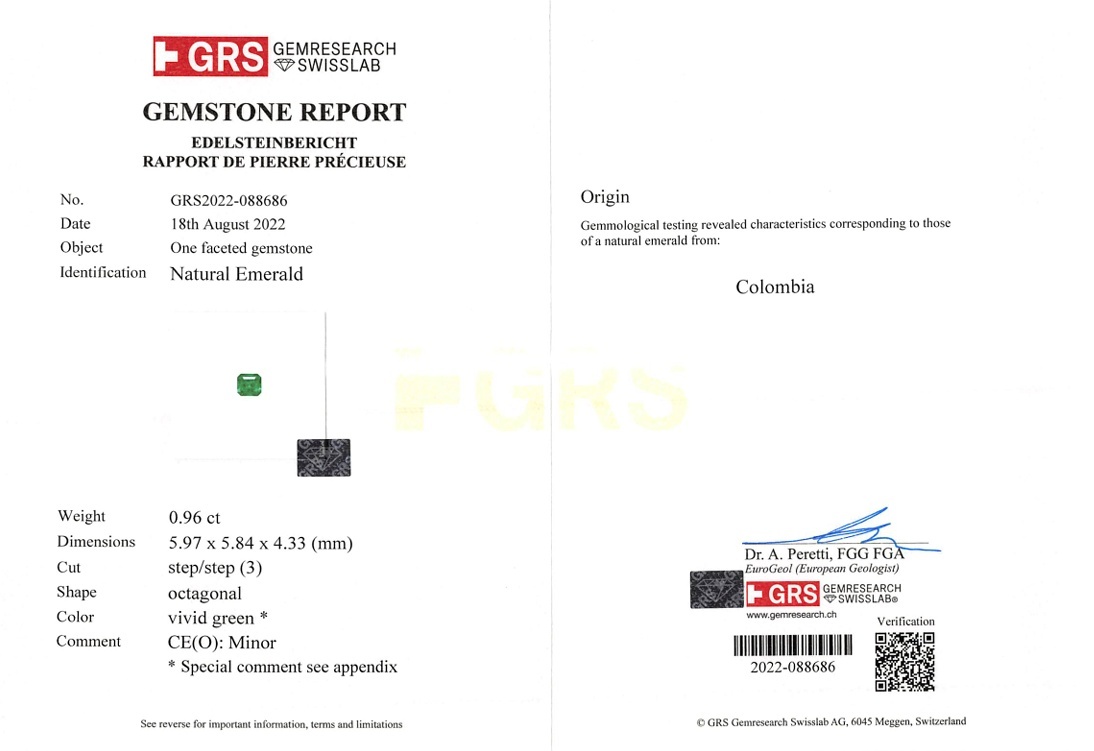 1.86 Ct.Tw. Emerald Pair from Colombia