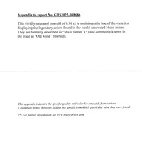 1.86 Ct.Tw.Total Carat Weight Emerald Pair from Colombia Scan Report