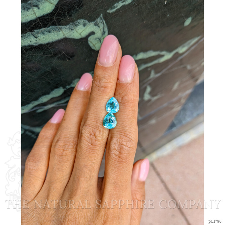 3.58 Ct.Tw. Paraiba Tourmaline Pair from Mozambique