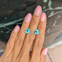 3.58&nbsp;Ct.Tw.Total Carat Weight Paraiba Tourmaline Pair from Mozambique Life Style
