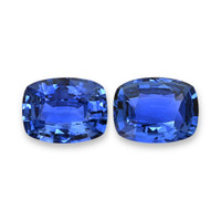 4.62&nbsp;Ct.Tw.Total Carat Weight Blue Sapphire Pair from Ceylon (Sri Lanka) Video