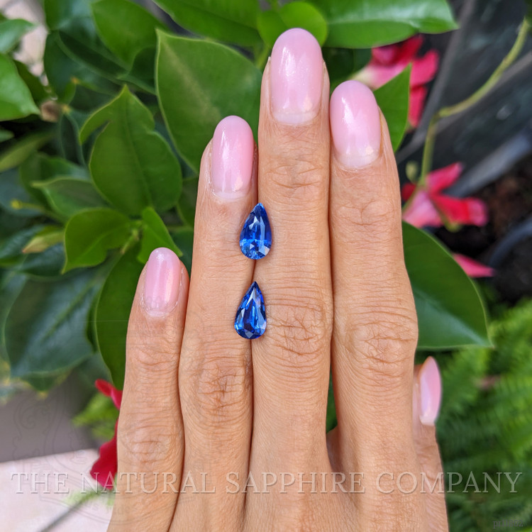 4.27 Ct.Tw. Blue Sapphire Pair from Ceylon (Sri Lanka)