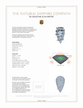 4.27&nbsp;Ct.Tw.Total Carat Weight Blue Sapphire Pair from Ceylon (Sri Lanka) 3 D Scan Report