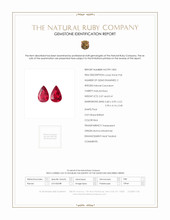 0.78&nbsp;Ct.Tw.Total Carat Weight Ruby Pair from Burma (Myanmar) Scan Report