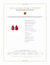 0.78 Ct.Tw.Total Carat Weight Ruby Pair from Burma (Myanmar) Scan Report