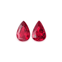 0.78&nbsp;Ct.Tw.Total Carat Weight Ruby Pair from Burma (Myanmar) Video