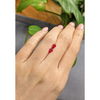 0.78&nbsp;Ct.Tw.Total Carat Weight Ruby Pair from Burma (Myanmar) Life Style