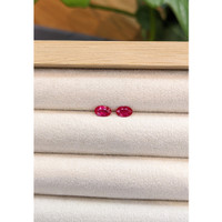 0.86&nbsp;Ct.Tw.Total Carat Weight Ruby Pair from Burma (Myanmar) Life Style