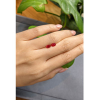 1.26&nbsp;Ct.Tw.Total Carat Weight Ruby Pair from Burma (Myanmar) Life Style