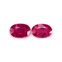 1.00&nbsp;Ct.Tw.Total Carat Weight Ruby Pair from Burma (Myanmar) Video