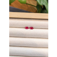 1.00&nbsp;Ct.Tw.Total Carat Weight Ruby Pair from Burma (Myanmar) Life Style