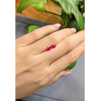 1.00&nbsp;Ct.Tw.Total Carat Weight Ruby Pair from Burma (Myanmar) Life Style