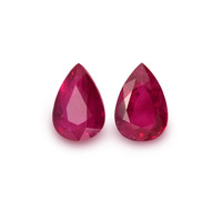 0.91&nbsp;Ct.Tw.Total Carat Weight Ruby Pair from Burma (Myanmar) Video