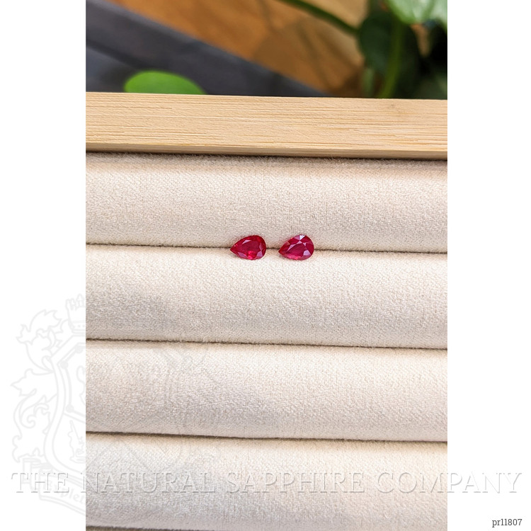 0.91 Ct.Tw. Ruby Pair from Burma (Myanmar)