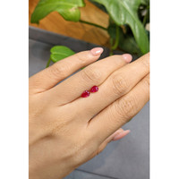 0.91&nbsp;Ct.Tw.Total Carat Weight Ruby Pair from Burma (Myanmar) Life Style