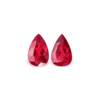 0.98&nbsp;Ct.Tw.Total Carat Weight Ruby Pair from Burma (Myanmar) Video