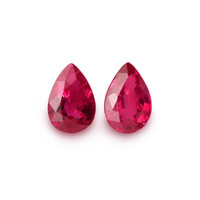 0.89&nbsp;Ct.Tw.Total Carat Weight Ruby Pair from Burma (Myanmar) Video