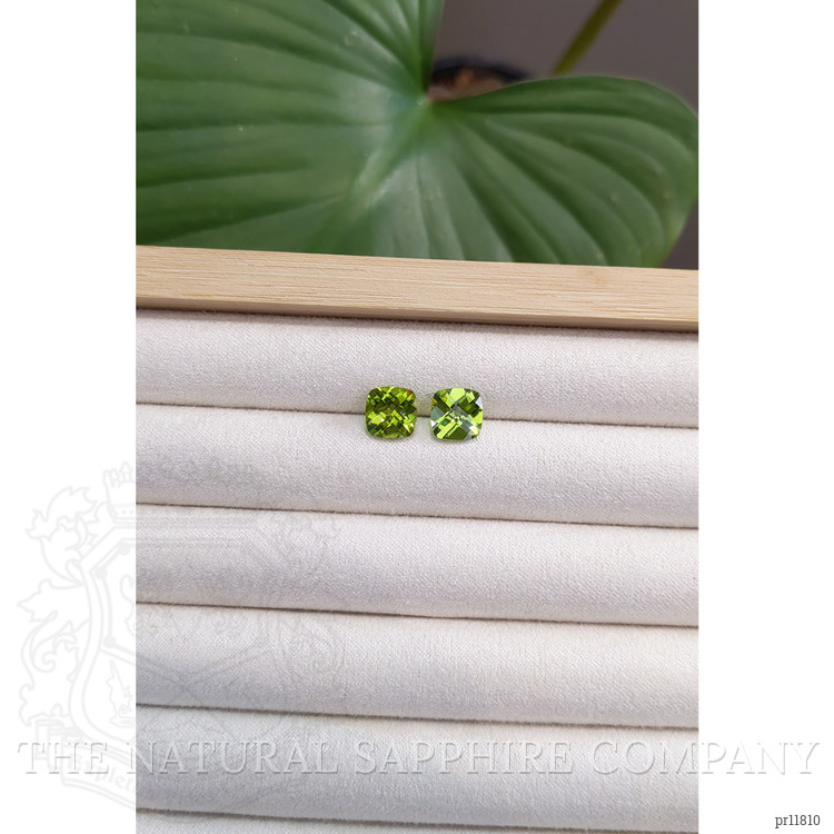 4.86 Ct.Tw. Peridot Pair from Ceylon (Sri Lanka)