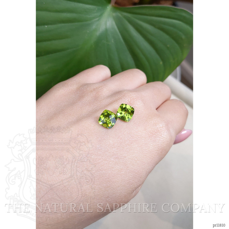 4.86 Ct.Tw. Peridot Pair from Ceylon (Sri Lanka)