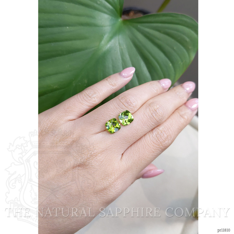 4.86 Ct.Tw. Peridot Pair from Ceylon (Sri Lanka)