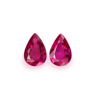 0.81&nbsp;Ct.Tw.Total Carat Weight Ruby Pair from Burma (Myanmar) Video