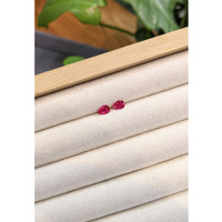 0.96&nbsp;Ct.Tw.Total Carat Weight Ruby Pair from Burma (Myanmar) Life Style