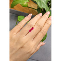 0.96&nbsp;Ct.Tw.Total Carat Weight Ruby Pair from Burma (Myanmar) Life Style