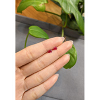 0.79&nbsp;Ct.Tw.Total Carat Weight Ruby Pair from Burma (Myanmar) Life Style