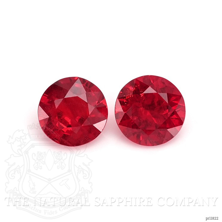 0.69 Ct.Tw. Ruby Pair from Mozambique