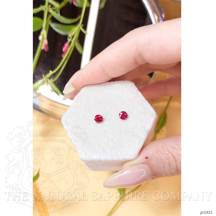 0.69 Ct.Tw. Ruby Pair from Mozambique