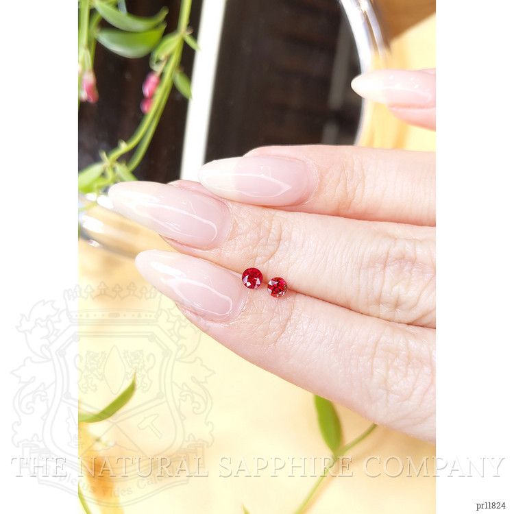 0.53 Ct.Tw. Ruby Pair from Mozambique