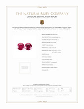 0.46 Ct.Tw.Total Carat Weight Pinkish Red Ruby Pair from Mozambique Scan Report