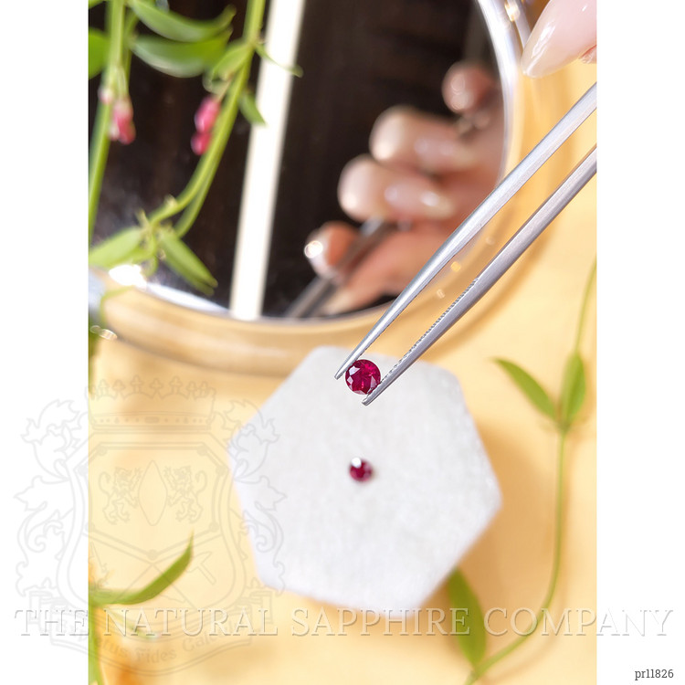 0.78 Ct.Tw. Ruby Pair from Mozambique