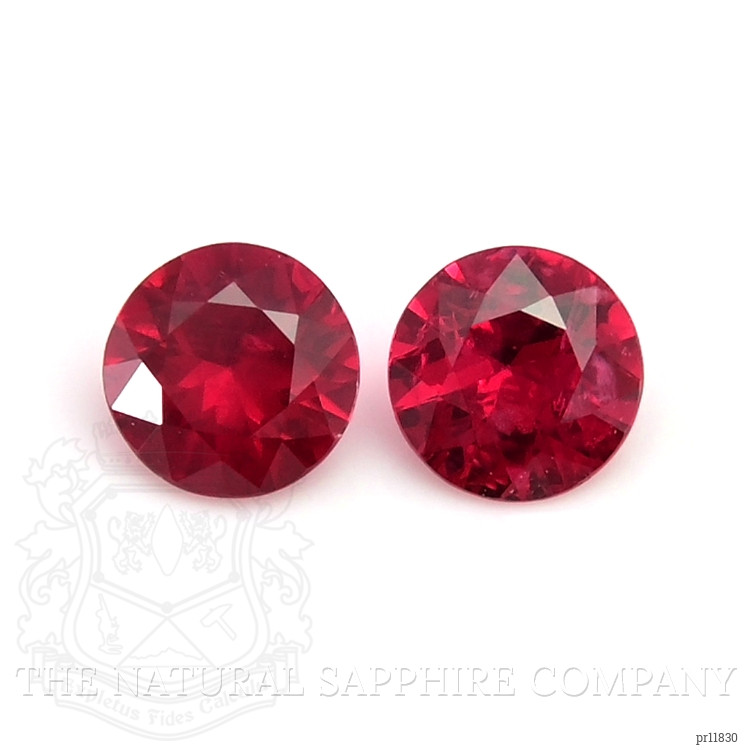 0.53 Ct.Tw. Ruby Pair from Mozambique
